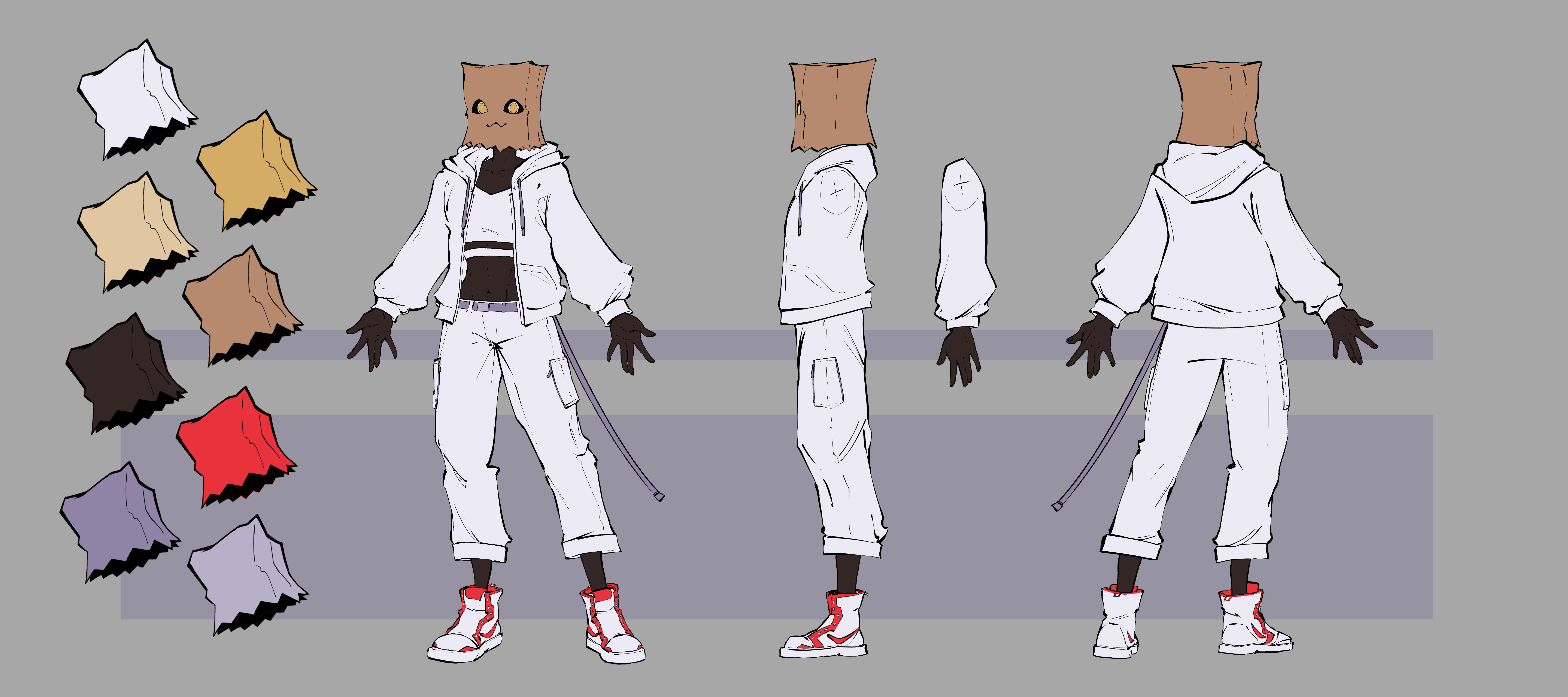 Commissioned design sheet PaperSharks